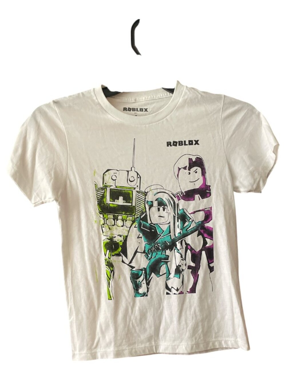 kids Short Sleeve Tee, Roblox, M, White, NWOT